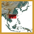 range of species Cuora trifasciata